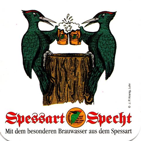 kreuzwertheim msp-by spessart specht 1a (quad180-2 spechte mit bierkrug)